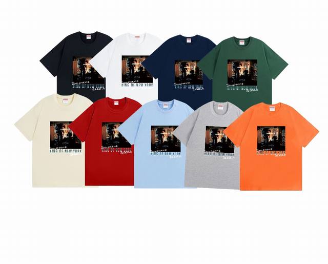 款号786#P70 supreme Ss19 Christopher Walken King Of newyorktee Navy纽约之王印花 宽松版型 采用2