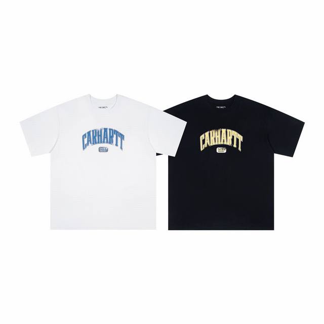 4015# P70 carhartt Wip（卡哈特）25Ss官网前Carhartt Wip印花男女同款 颜色：黑 白 码数：S M L Xl 面料：纯棉潮牌双