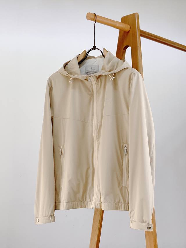 p360 brunello Cucinelli 布鲁奈罗.库奇内利 2025Ss早春新品 bc极简精粹高端梭织连帽夹克外套，品质控推荐入手 接触Bc必定是精品才