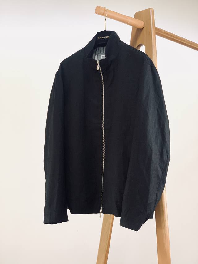 p590 brunello Cucinelli 布鲁奈罗.库奇内利 2025Ss早春新品 bc极简精粹高级亚麻翻领夹克外套，品质控推荐入手 接触Bc必定是精品才