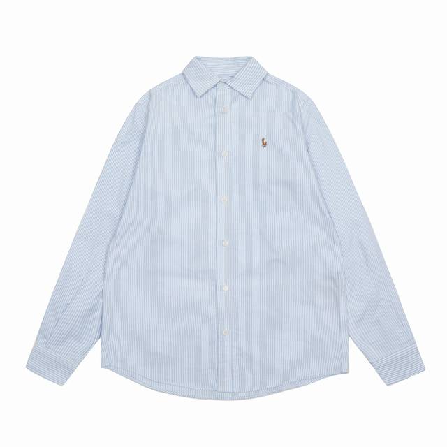 150 「顶级品质」 款号：Cy121# 【拉夫劳伦/Ralph Lauren 刺绣小马条纹基础款衬衫长袖】 拉夫劳伦/Ralph Lauren 条纹基础经典款