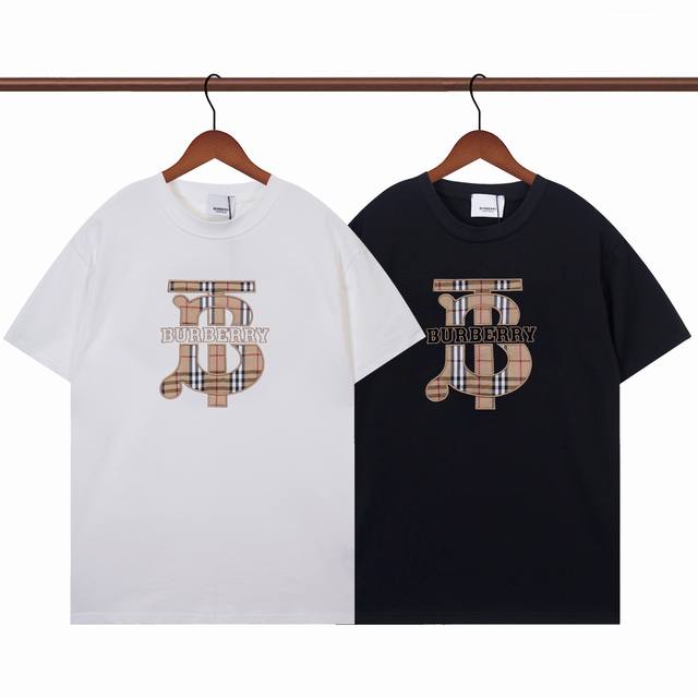 r361 burberry 经典格子布Tb字母刺绣 s---Xxl 5个码 P100