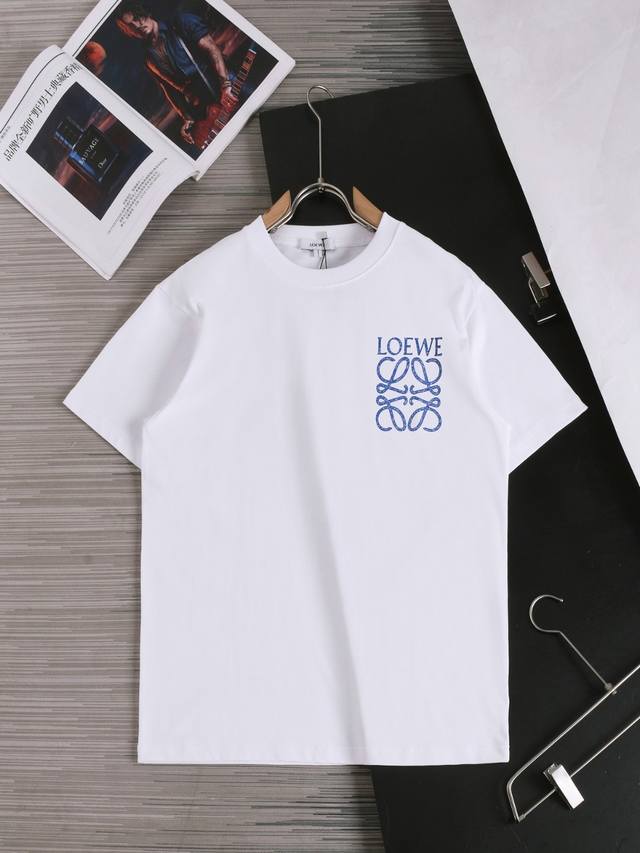 p120Loewe 甄选260克定制面料 【顶级品质】 经典Logo精制纯手工绘画工艺 男女同款 尺码S M L Xl Xxl 五个码 颜色 黑色 白色