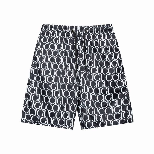 120 gucci 古驰 2025夏季新款时尚沙滩裤短裤带内网！官网同步 原版1-1复刻，经典Logo. 精选优质聚酯纤维面料、手感细腻，夏季必备单品、上身效