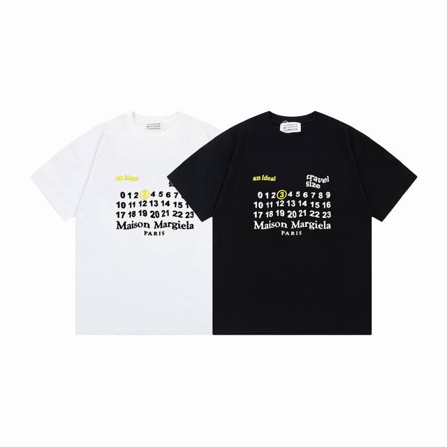 z725#P90 maison Margiela/马吉拉25Ss字母印花Logot恤短袖 春夏新款男女同款短袖，同步发售简约大方，从容百搭，档次极高，完美融入时