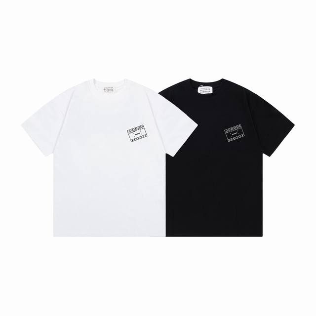 z720#P90 maison Margiela/马吉拉25Ss字母印花卡带Logot恤短袖 春夏新款男女同款短袖，同步发售简约大方，从容百搭，档次极高，完美融