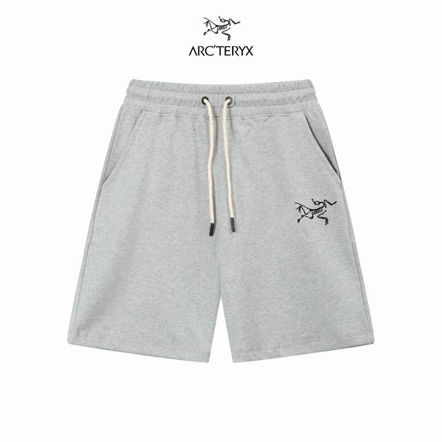 p160 （顶级版本，区别通货） Arcteryx/始祖鸟 Ss秀款 修身线条简约印花字母Logo潮流男女同款短裤 兼容所有身材 腰部松紧带黑白抽绳设计 定制抽