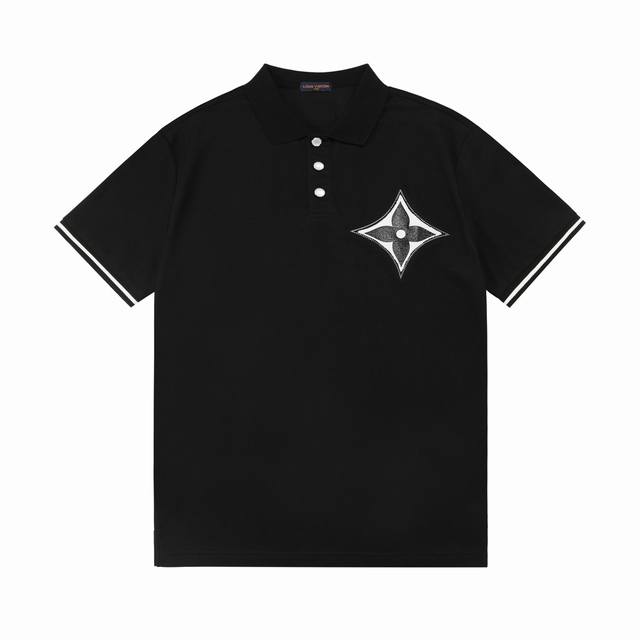 高版本套装款！ p140 Lv 驴家 2025新款 轻奢主义 男女日常通勤穿搭必备 休闲Polo衫 ·定制珠地面料 ·定做四叶草皮章 ·定制Logo纽扣 ·腰标