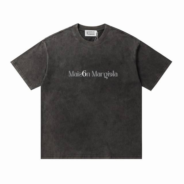 p70#M711 洗水做旧马吉拉25Ssmaison Margiela/字母印花Logot恤短袖 春夏新款男女同款短袖，同步发售简约大方，从容百搭，档次极高，完