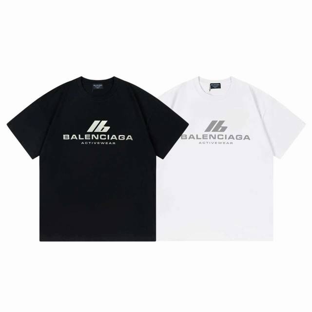 p70#M327 balenciaga巴黎世家胸前字母Ib Logo印花短袖 宽松版型 采用260克精梳棉双纱 从面料到辅料全部三标齐全跟足Zp 进口松井公司浆