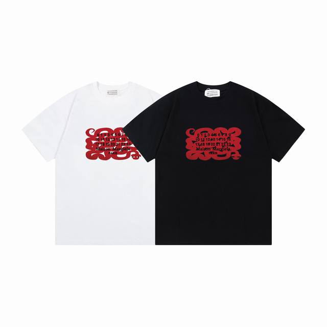p70#M740 maison Margiela/马吉拉25Ss蛇年限定Logot恤短袖 春夏新款男女同款短袖，同步发售简约大方，从容百搭，档次极高，完美融入时