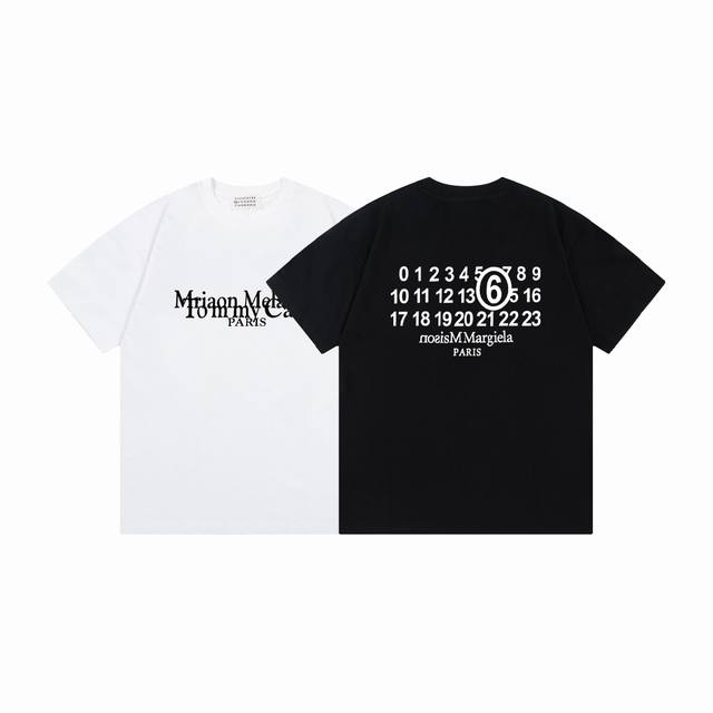 p70#M735 maison Margiela/马吉拉25Ss爆款印花Logot恤短袖 春夏新款男女同款短袖，同步发售简约大方，从容百搭，档次极高，完美融入时
