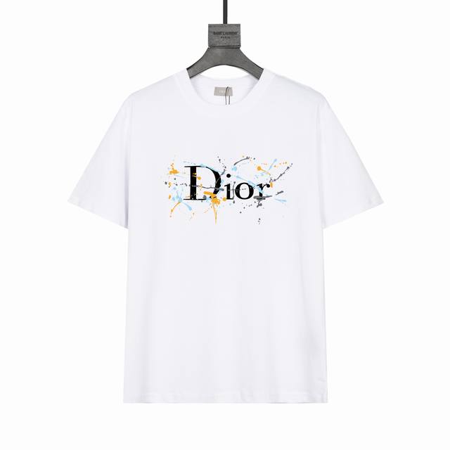 ff376#P90 顶级高品 dior 迪奥短袖T恤 高端32S双纱280克面料 印花采用超高品质不脱胶工艺 超高克重高密度超高品质 经过高温缩水定型 毛料柔软