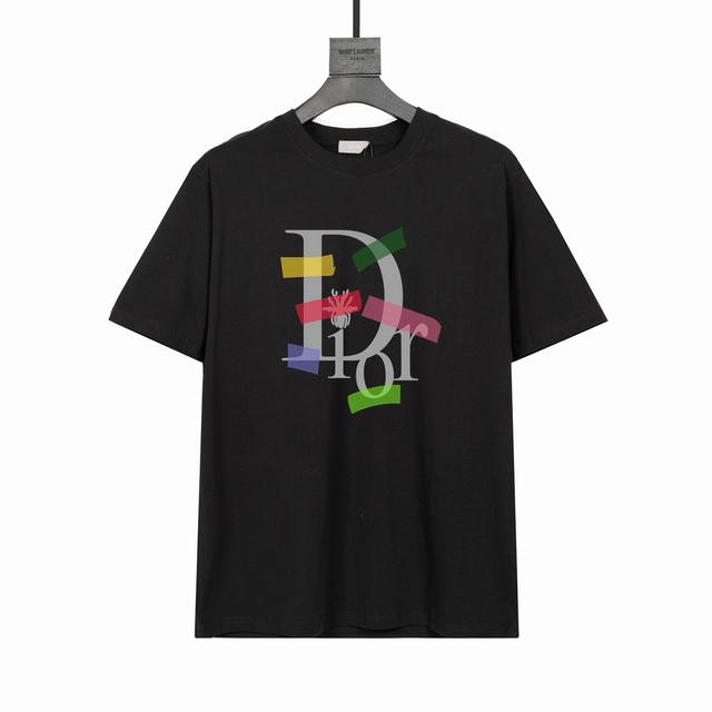 ff365#P90 顶级高品 dior 迪奥短袖T恤 高端32S双纱280克面料 印花采用超高品质不脱胶工艺 超高克重高密度超高品质 经过高温缩水定型 毛料柔软