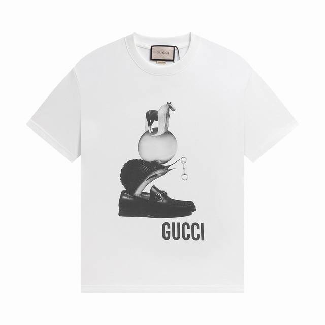 款号11590P80 （顶级版本，官方品质） - Gucci~古驰 当季新品数码印花短袖T恤，耐洗不掉色。 - 购入原版开模打造，全套定制辅料，细节决定成败。