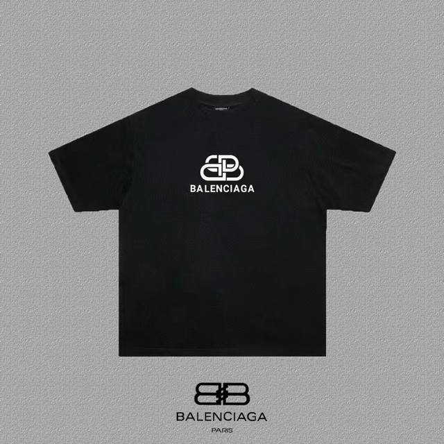 683#P60 ，Balenciaga巴黎世家印花短袖T恤 - 面料经过2次高温缩水固色 不变形不缩水不起球 -正确Os版型 不省面料 只做穿上有效果的高质量产