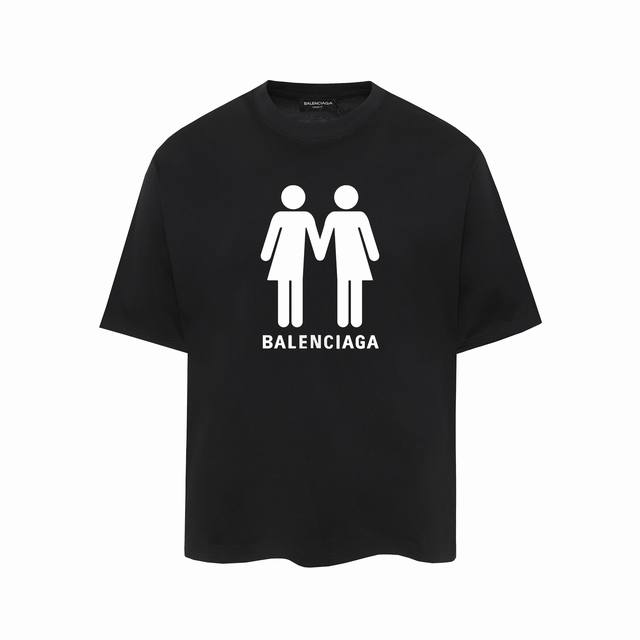 6103#P60，，Balenciaga巴黎世家印花短袖T恤 - 面料经过2次高温缩水固色 不变形不缩水不起球 -正确Os版型 不省面料 只做穿上有效果的高质量