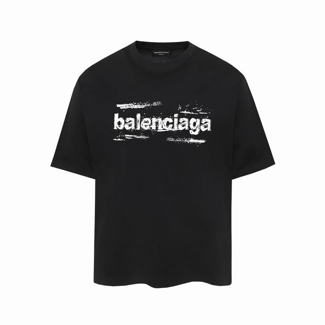 6130#P60，，Balenciaga巴黎世家印花短袖T恤 - 面料经过2次高温缩水固色 不变形不缩水不起球 -正确Os版型 不省面料 只做穿上有效果的高质量
