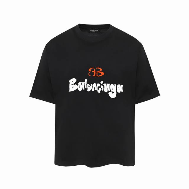 615 #P60 ，Balenciaga巴黎世家印花短袖T恤 - 面料经过2次高温缩水固色 不变形不缩水不起球 -正确Os版型 不省面料 只做穿上有效果的高质量