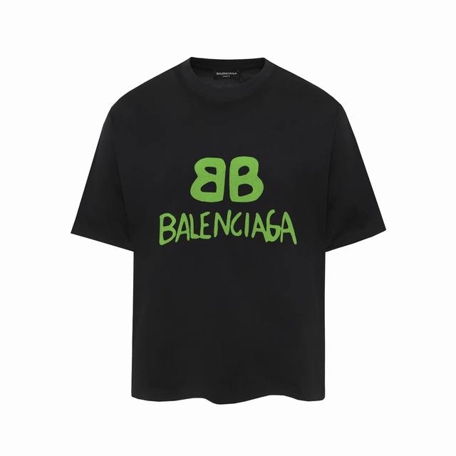 629 #P60 ，Balenciaga巴黎世家印花短袖T恤 - 面料经过2次高温缩水固色 不变形不缩水不起球 -正确Os版型 不省面料 只做穿上有效果的高质量
