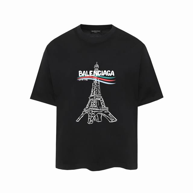 628 #P60 ，Balenciaga巴黎世家印花短袖T恤 - 面料经过2次高温缩水固色 不变形不缩水不起球 -正确Os版型 不省面料 只做穿上有效果的高质量