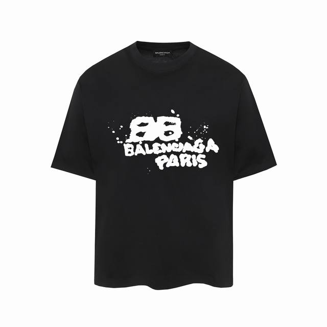 660#P60 ，Balenciaga巴黎世家印花短袖T恤 - 面料经过2次高温缩水固色 不变形不缩水不起球 -正确Os版型 不省面料 只做穿上有效果的高质量产