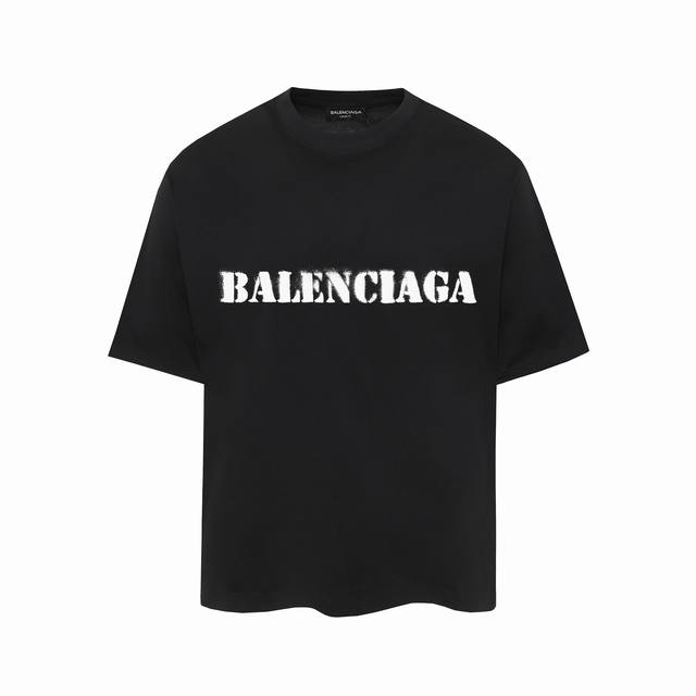 670#P60 ，Balenciaga巴黎世家印花短袖T恤 - 面料经过2次高温缩水固色 不变形不缩水不起球 -正确Os版型 不省面料 只做穿上有效果的高质量产