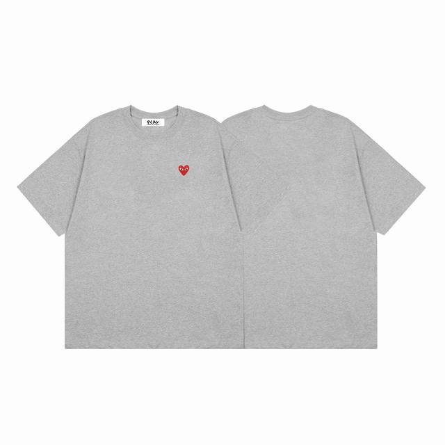 comme Des Garcons川久保玲Play经典小爱心经典系列纯色夏季短袖 颜色： 白色 黑色 粉色 杏色 天蓝色 藏蓝色 灰色 尺码：M L Xl Xx