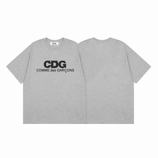 comme Des Garcons川久保玲Play字母印花夏季短袖T恤衫 颜色： 白色 黑色 杏色 灰色 尺码：M L Xl Xxl 价格：P70 三标齐 款号