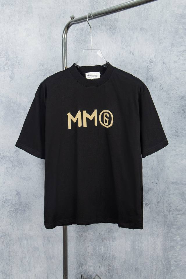 款号：M002#P90 maison Martin Margiela 梅森马吉拉25Ss 胶带印花短袖T恤 yb一比一开发 100%棉 采用订色订染毛圈纯棉衣面