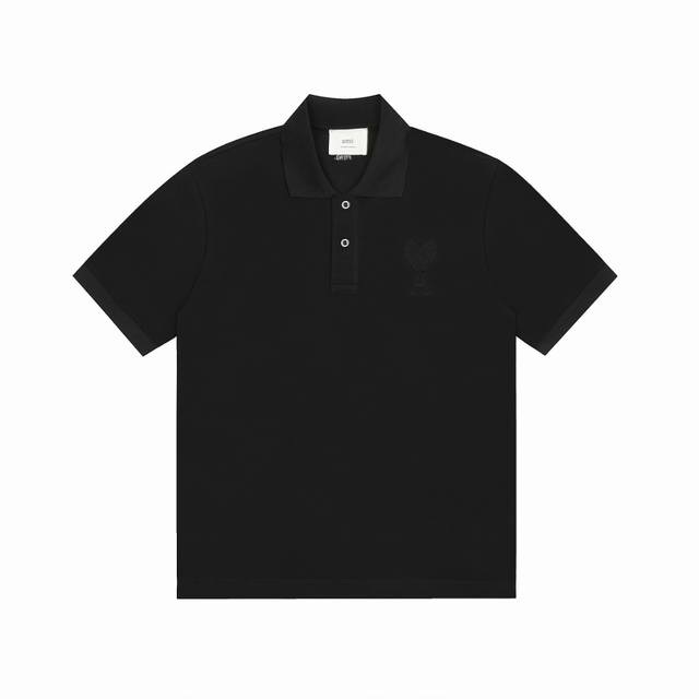 3102#P80「顶级品质」 ami Paris 爱心 马卡龙毛巾绣春夏季短袖Polo衬衫系列 穿爱心请看了我家质量再决定 质量细节方面全网敢排第一 顶级面料