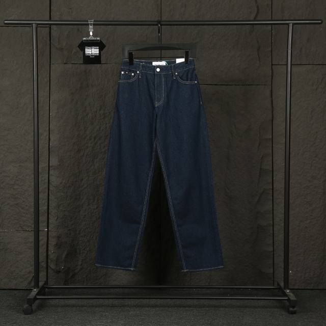 170 实拍图 【热门单品】 款号：25022# 颜色：深蓝色 尺码：S-Xl -Calvin Klein/卡尔文 2025新款 90S-Straight复刻系