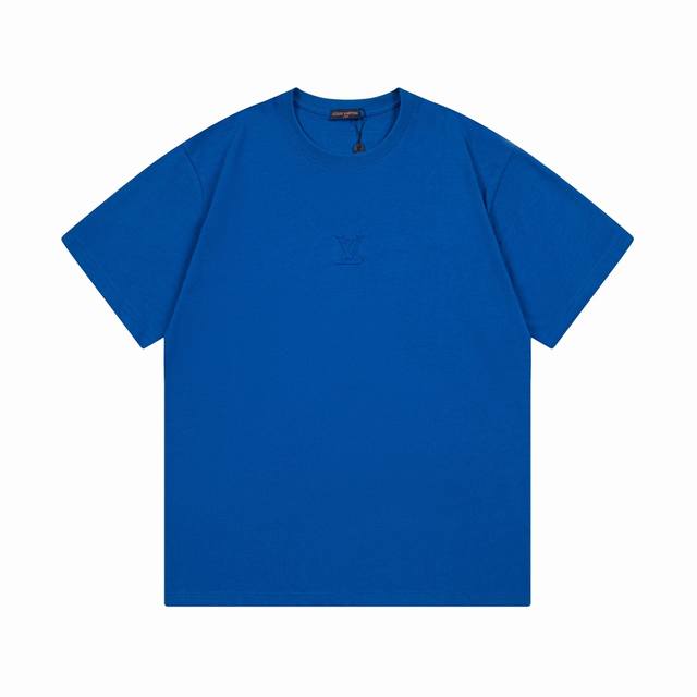 p100 Lv 驴家 2025新款 立体凹凸字母Logo 男女同款 短袖T恤 ·定制260克100％双纱纯棉面料 ·定染32支双股螺纹 ·领标吊牌主唛三标齐全