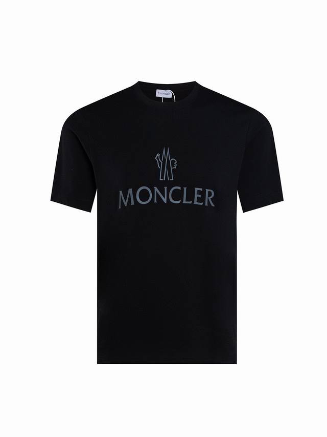 130(Zp版本) -Moncler蒙口24官网款短袖T恤 男女同款 -采用原版230G 32支定制进口超滑冰丝平纹面料 螺纹同缸定染零色差 全新定制辅料 独家