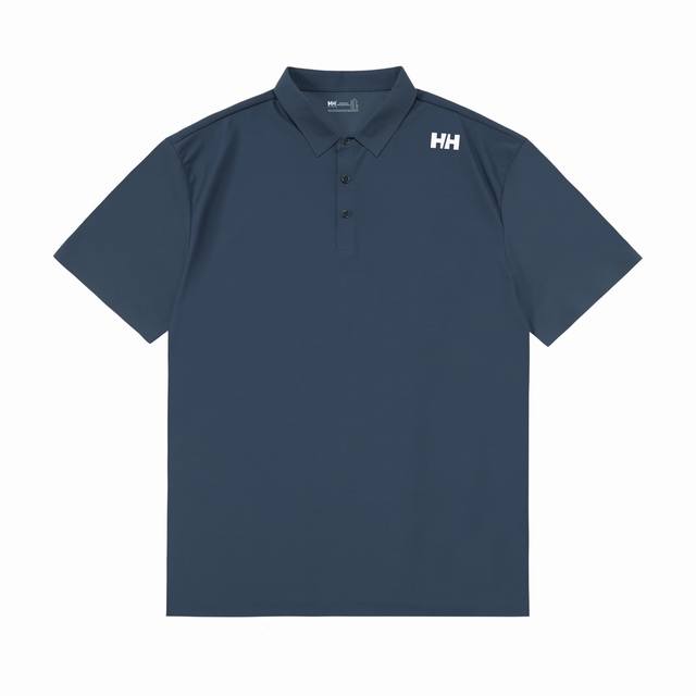 p110 Helly Hansen 海丽汉森 2025新款 立体字母Logo 运动舒适 冰爽丝滑 轻薄透气 男女同款 休闲Polo衫 ·定制速干面料 ·进口田岛