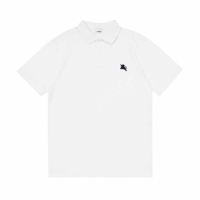 p110 Burberry 巴宝莉 2025新款 经典战马刺绣Logo 男女同款 休闲Polo衫 ·定制珠地棉面料 ·进口田岛机刺绣工艺 ·领标吊牌主唛三标齐全