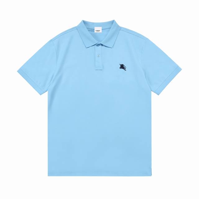 p110 Burberry 巴宝莉 2025新款 经典战马刺绣Logo 男女同款 休闲Polo衫 ·定制珠地棉面料 ·进口田岛机刺绣工艺 ·领标吊牌主唛三标齐全