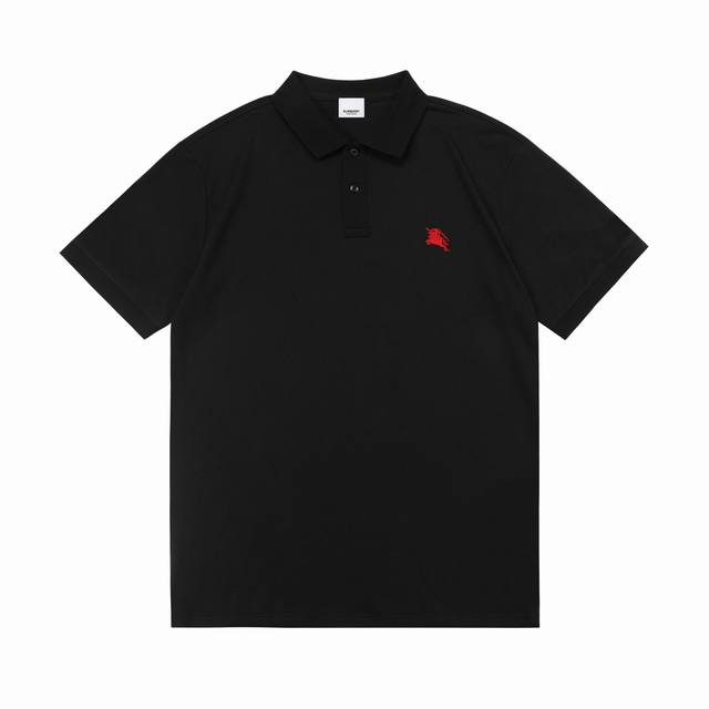 p110 Burberry 巴宝莉 2025新款 经典战马刺绣Logo 男女同款 休闲Polo衫 ·定制珠地棉面料 ·进口田岛机刺绣工艺 ·领标吊牌主唛三标齐全