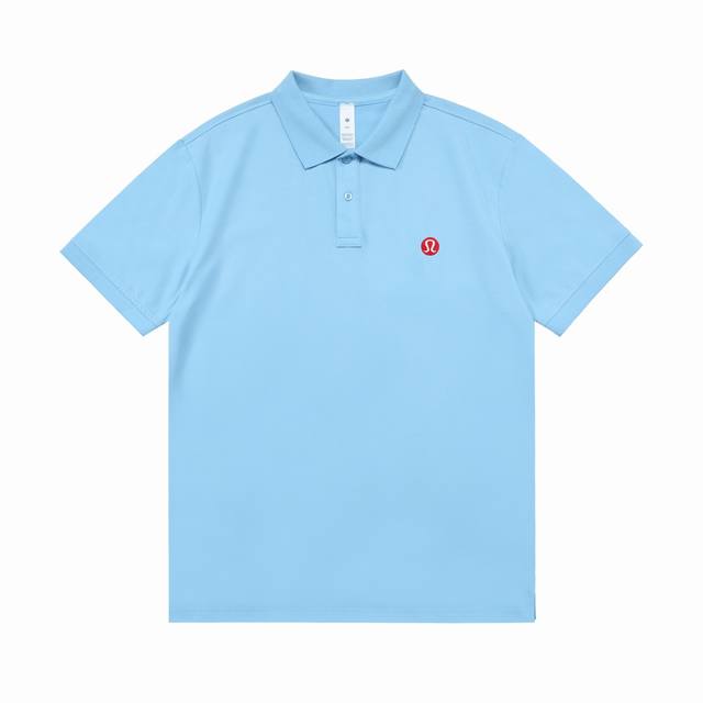p110 Lululemon 2025新款 简约刺绣Logo 男女同款 休闲Polo衫 ·定制珠地棉面料 ·进口田岛机刺绣工艺 ·领标吊牌主唛三标齐全 颜色：天