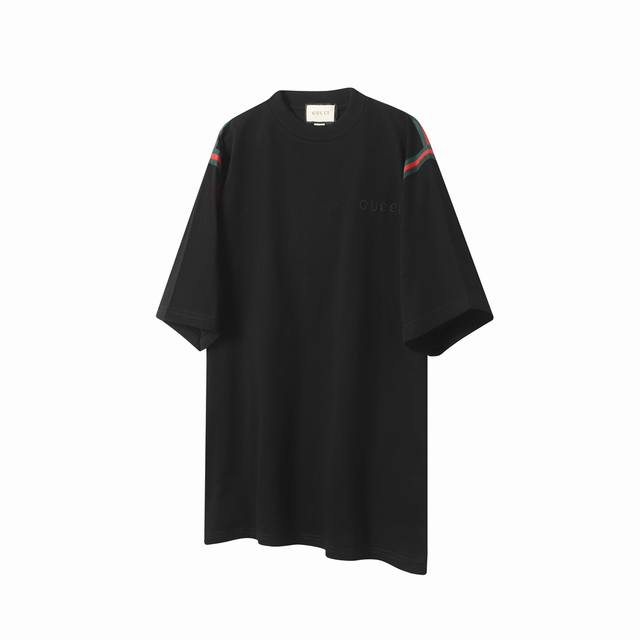 100「G31」 gucci/古驰 25Ss红绿织带刺绣Logo小标短袖T恤 定制原版织带 区别实拍细节可见 无敌百搭 可以穿很久的经典款 面料采用280克重精