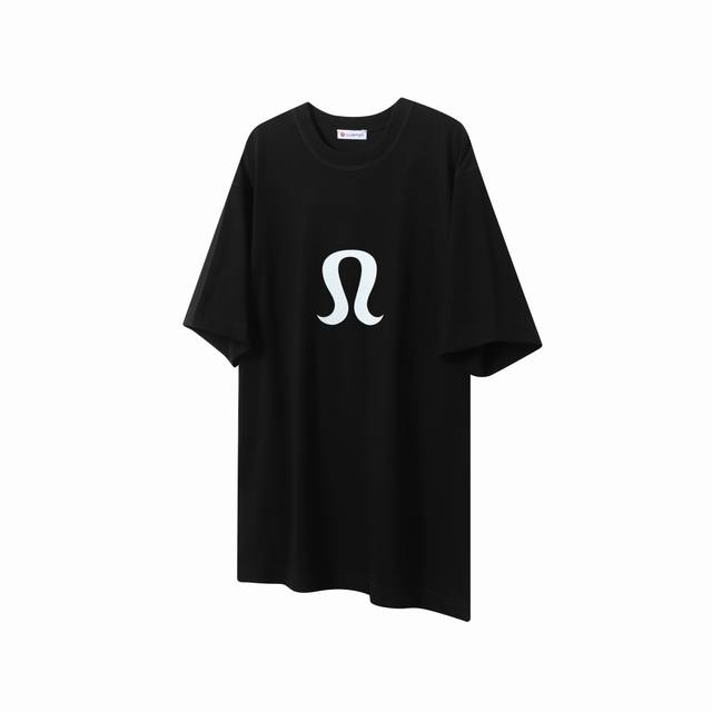 100「Lu12」 lululemon/露露 25Ss经典Logo标识短袖T恤 面料采用280克重精梳棉，定制32支1*1螺纹，成衣两遍水洗处理，面料舒适亲肤无