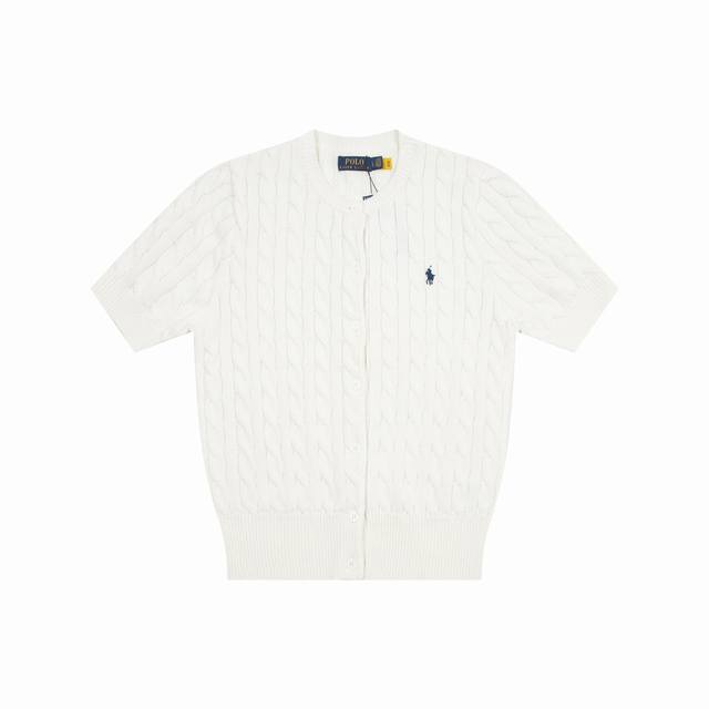 上新100款号B188（顶级品质全年卖） 【新款拉夫劳伦Ralph Lauren刺绣11颜色排扣短袖开衫今年搭配王超级显白一款夏季文艺满满】 1:主供平台直播