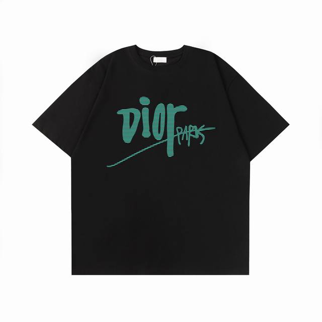 p70#D065 迪奥Dior印花短袖T恤 - 面料经过2次高温缩水固色 不变形不缩水不起球 -正确Os版型 不省面料 只做穿上有效果的高质量产品 最大可穿20