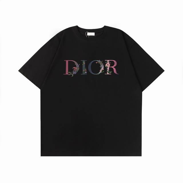 p70#D063 迪奥Dior印花短袖T恤 - 面料经过2次高温缩水固色 不变形不缩水不起球 -正确Os版型 不省面料 只做穿上有效果的高质量产品 最大可穿20