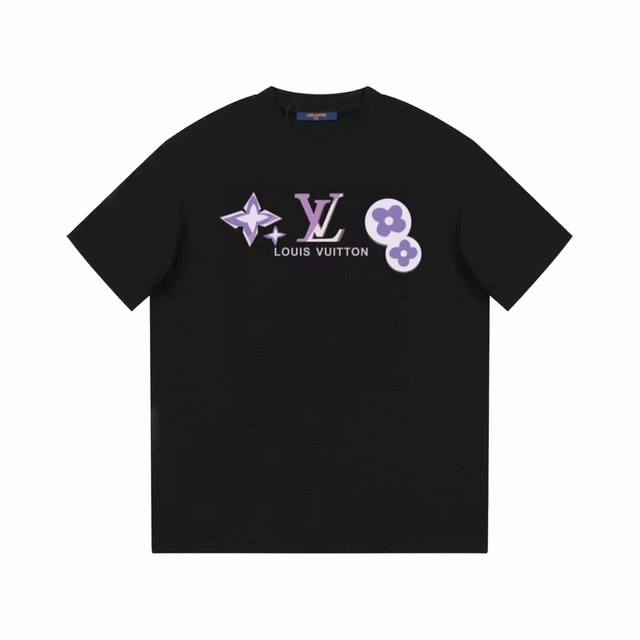 p70#V032 louis Vuitton 路易威登 官网走秀款 lv大师亲手设计潮牌新品印花圆领短袖T恤 时尚又个性 超级百搭好看的一款 男女同款 人手必备