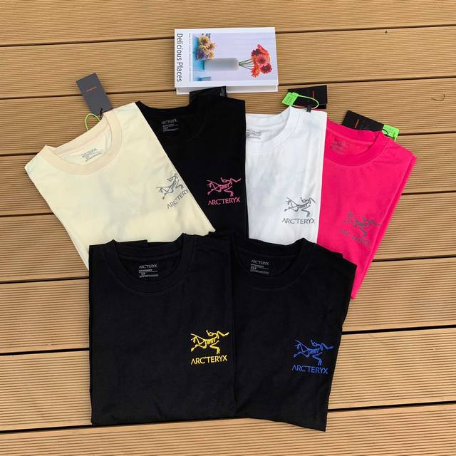 110 款号:S06 arcteryx始祖鸟 System_A系列 Copal Bird T-Shirt Men's Logo印花美式复古圆领短袖T恤 男女同款