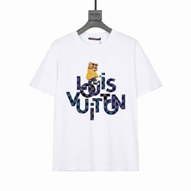 p110（款号：Ys27）高端品质吊打抹布随便对比 louis Vuitton 路易威登短袖T恤 高端32S双纱280克面料 印花采用超高品质不脱胶工艺 超高克