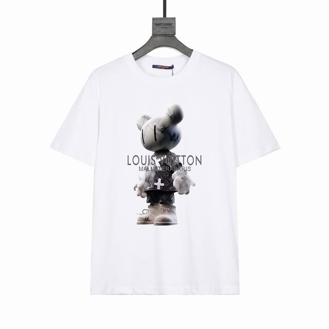 p110（款号：Ys26）高端品质吊打抹布随便对比 louis Vuitton 路易威登短袖T恤 高端32S双纱280克面料 印花采用超高品质不脱胶工艺 超高克