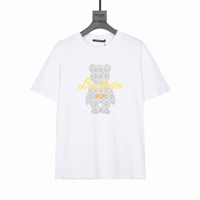 p110（款号：Ys20）高端品质吊打抹布随便对比 louis Vuitton 路易威登短袖T恤 高端32S双纱280克面料 印花采用超高品质不脱胶工艺 超高克