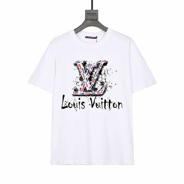 p110（款号：Ys14）高端品质吊打抹布随便对比 louis Vuitton 路易威登短袖T恤 高端32S双纱280克面料 印花采用超高品质不脱胶工艺 超高克